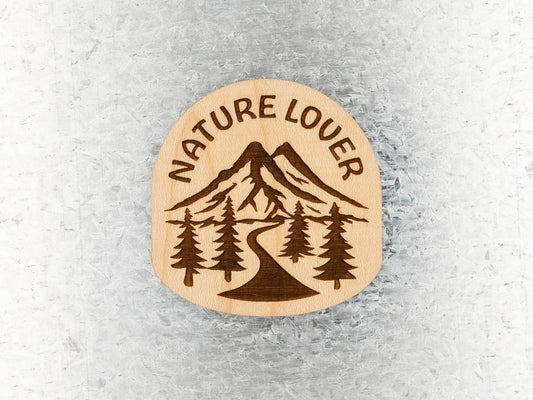 Nature Lover Wood Magnet