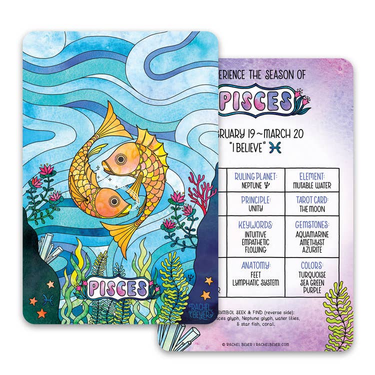 Pisces Zodiac Mini Art Print