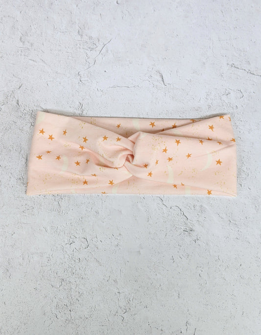 Faux Knot Headband - Stargazing Pink