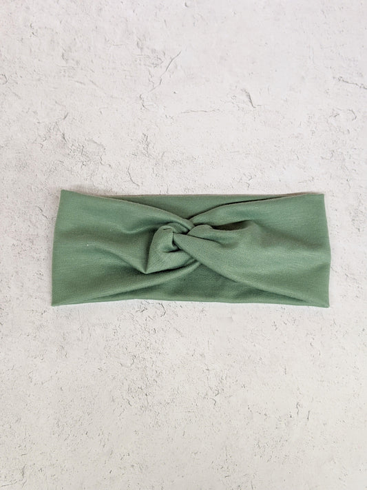 Faux Knot Headband - Soft Sage