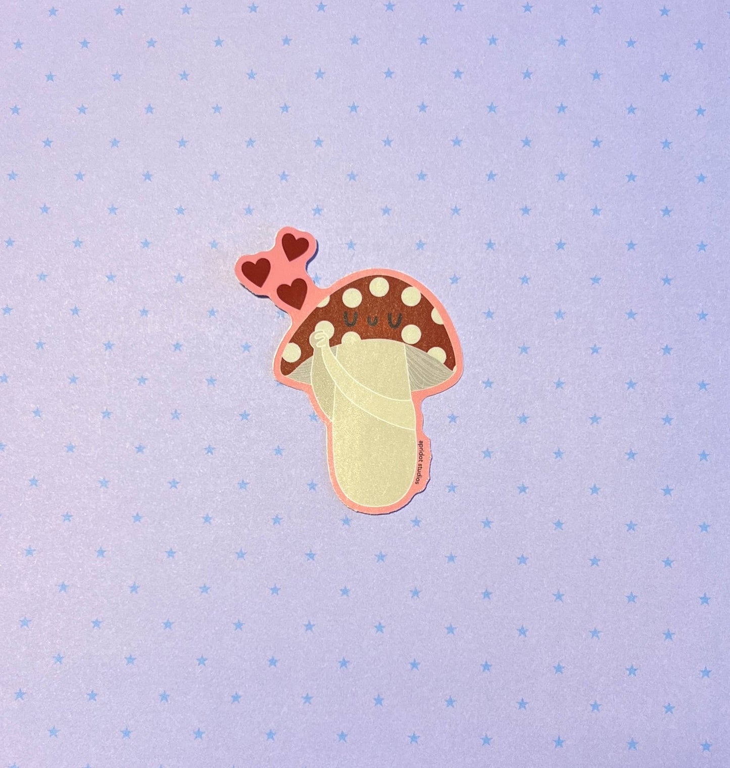 Mushroom in My Heart Sticker