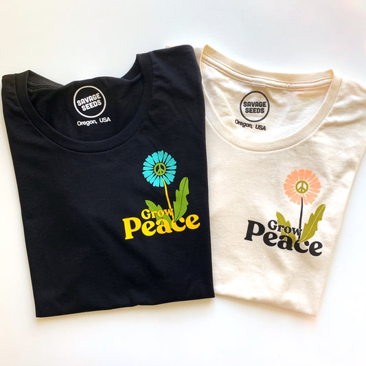 Grow Peace Tee - Ivory