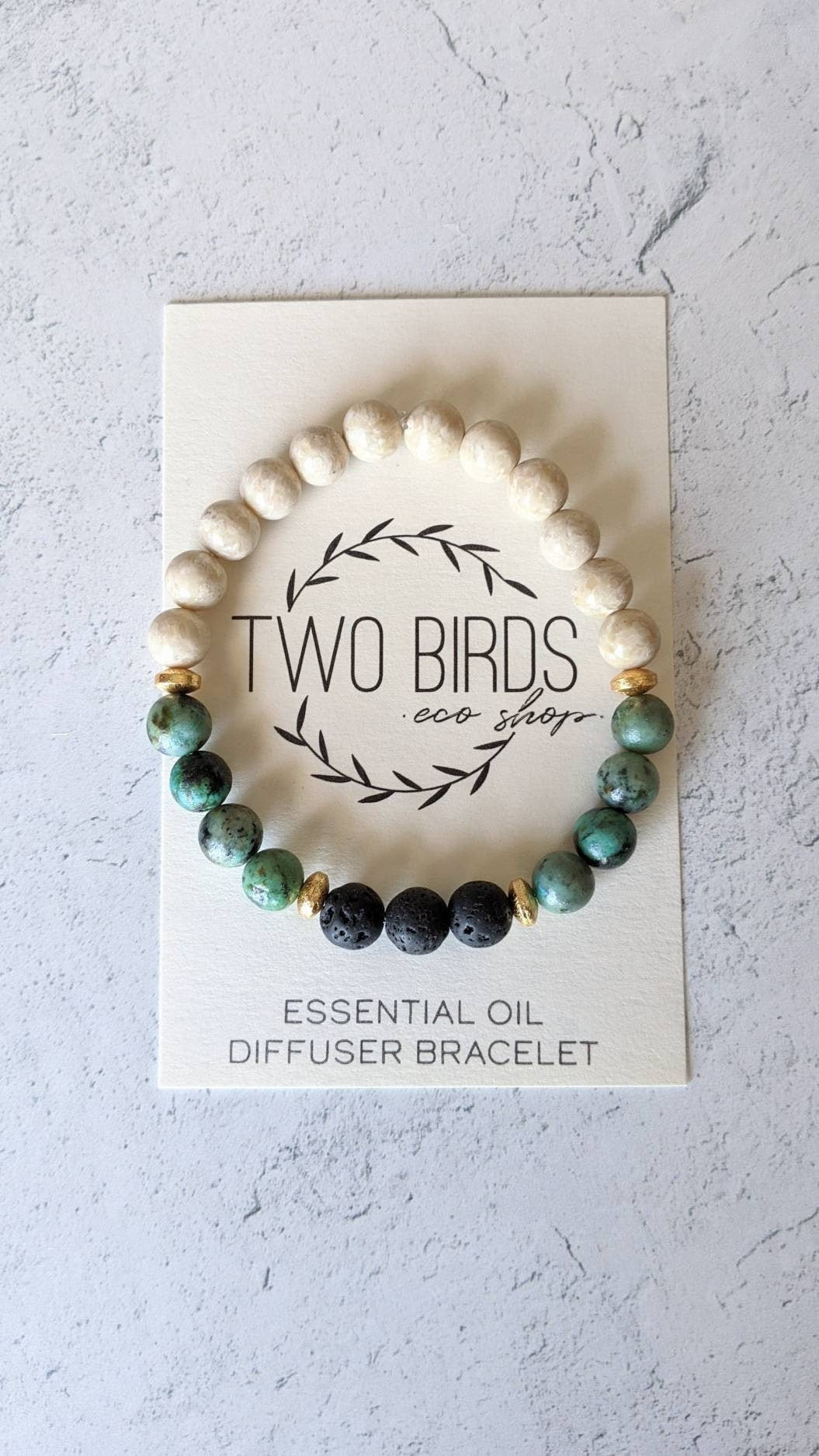 Gemstone & Lava Bead Diffuser Bracelet ~ Handmade With Love – The Nature Bin