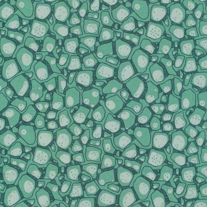 Look Close Blue - Quilter's Cotton Fabric by the Yard - Into the Woods Collection by Sarah Watson