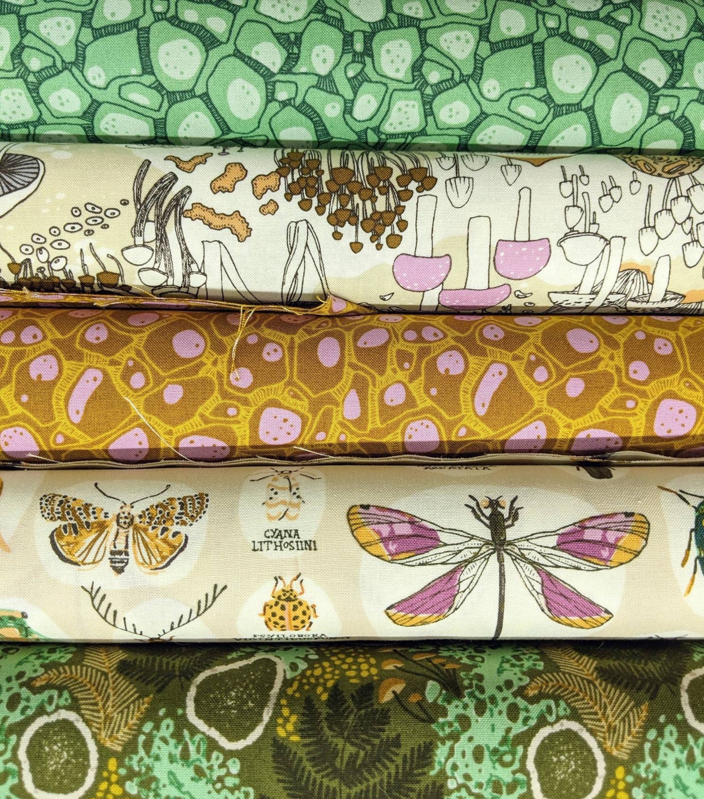 Critter Collection - Quilter's Cotton Fabric by the Yard - Into the Woods Collection by Sarah Watson