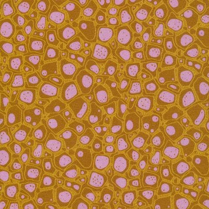 Look Close Yellow - Quilter's Cotton Fabric by the Yard - Into the Woods Collection by Sarah Watson