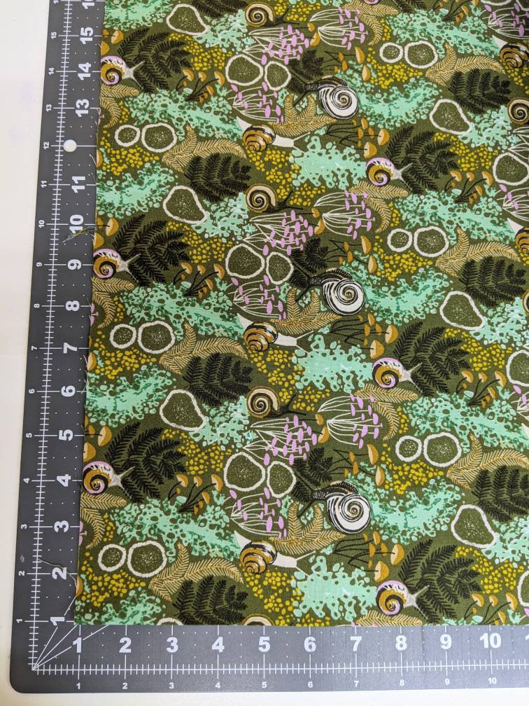 Snail Trails - Quilter's Cotton Fabric by the Yard - Into the Woods Collection by Sarah Watson