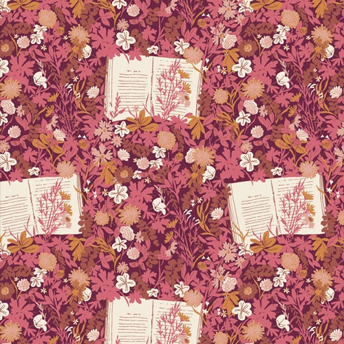 Wildest Dreams - Printed Quilter's Cotton Fabric by the Yard - Bookish Collection by Sharon Holland