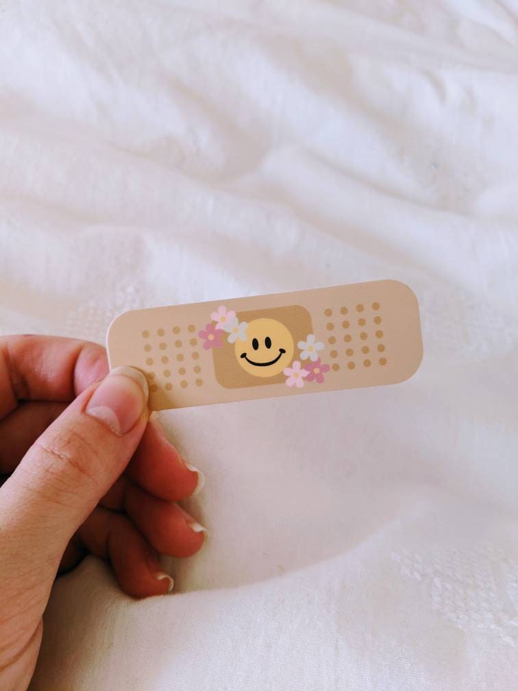 Happy Band-Aid Sticker