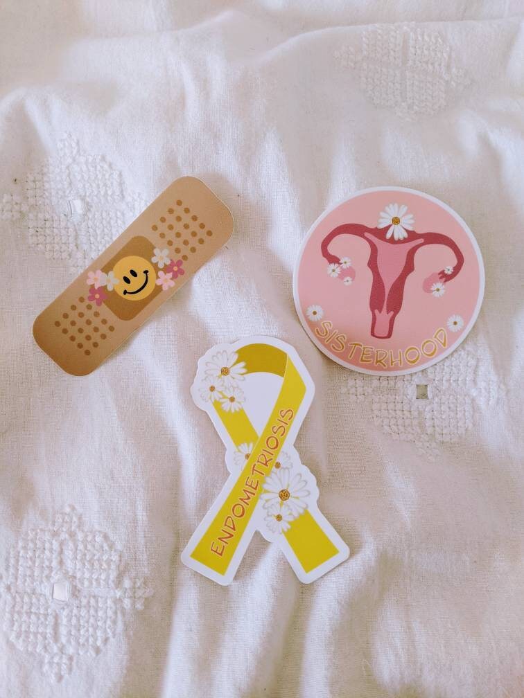 Endometriosis Ribbon Sticker
